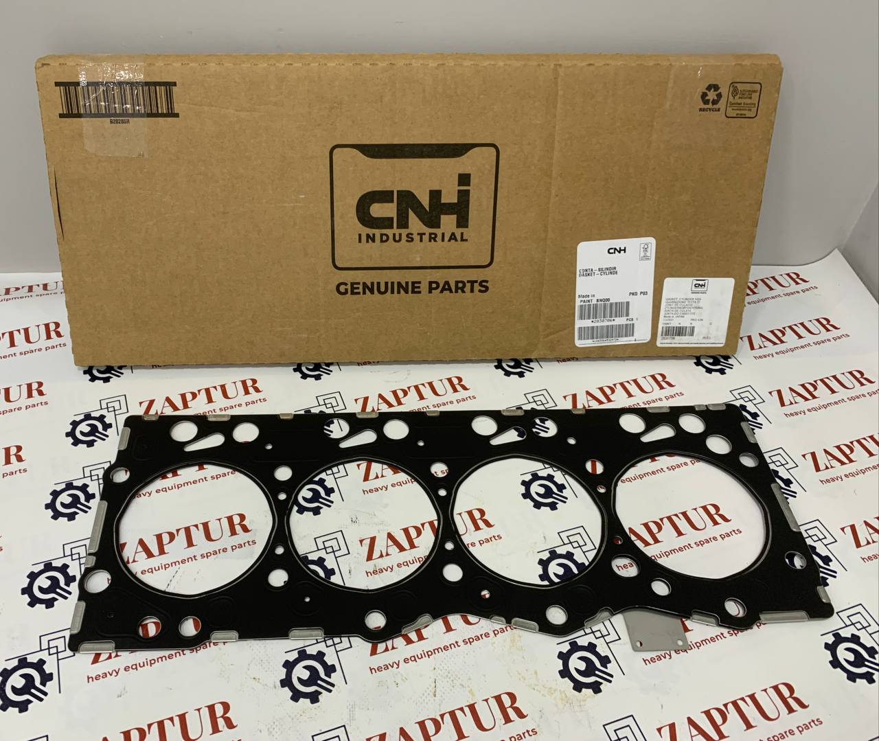 This cylinder gasket is suitable for Case and New Holland Machine engines