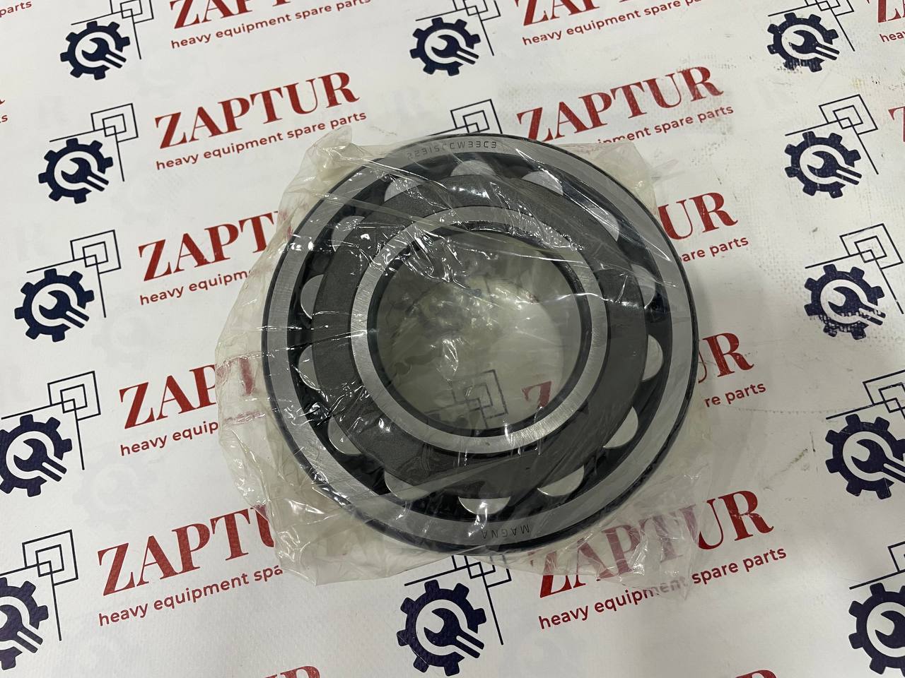 This bearing is compatible with Caterpillar machinery.