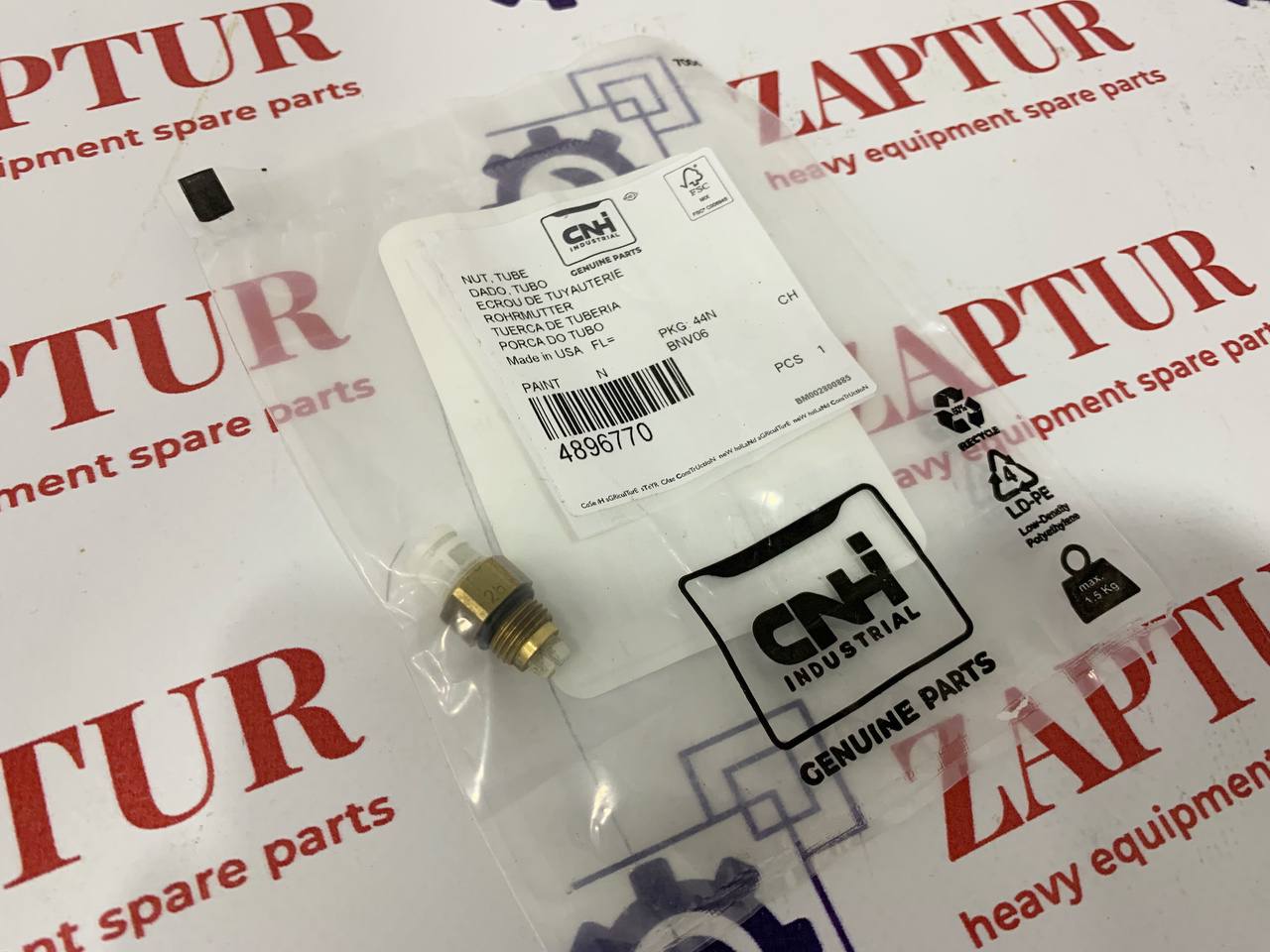 This nut tube is suitable for CNH machinery