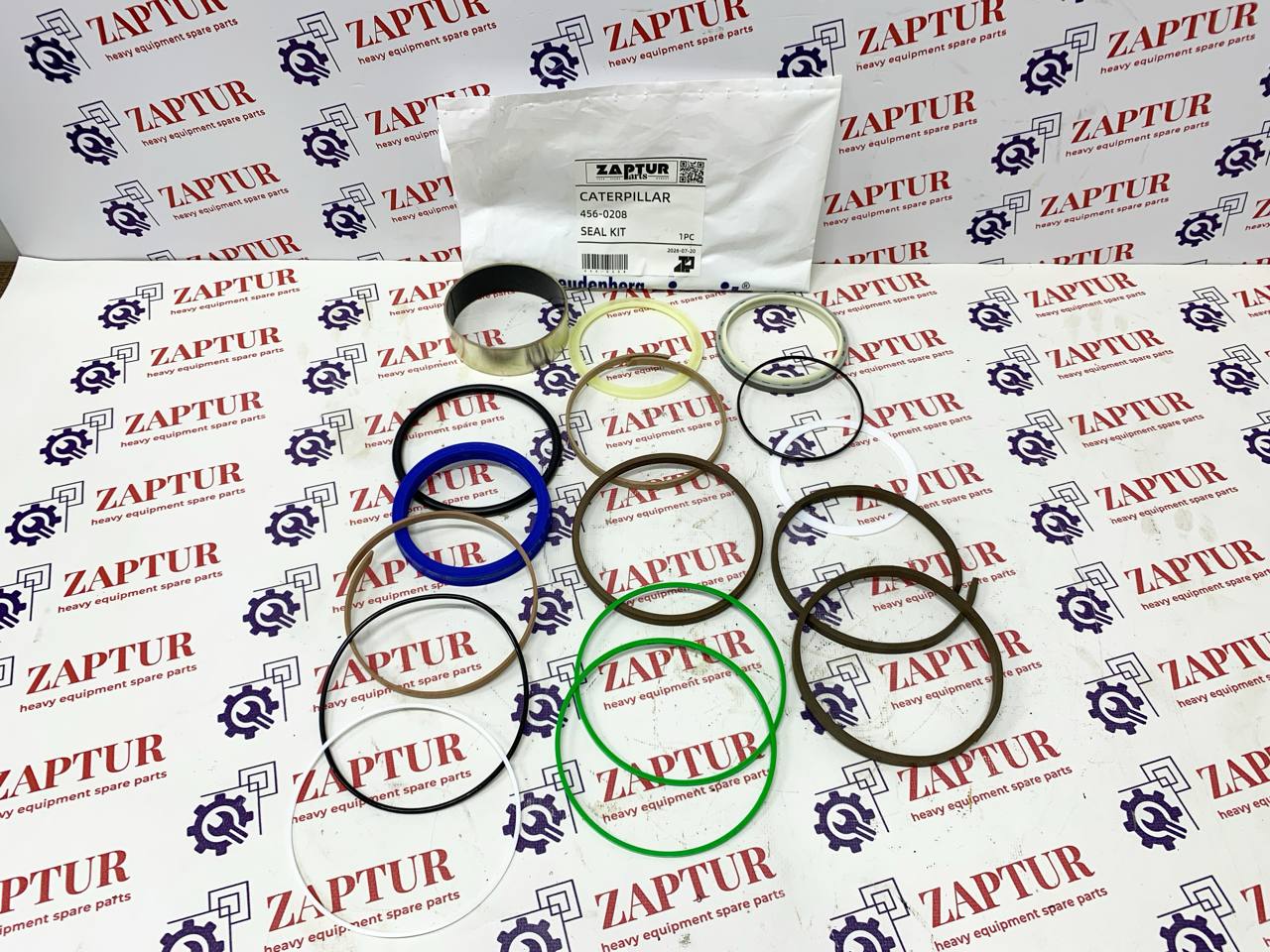 This hydraulic cylinder seal kit is suitable for Caterpillar excavators