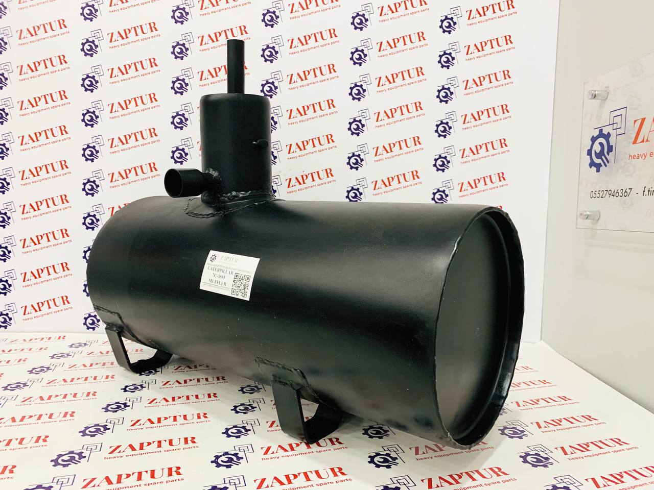 This muffler suitable for Caterpillar machinery