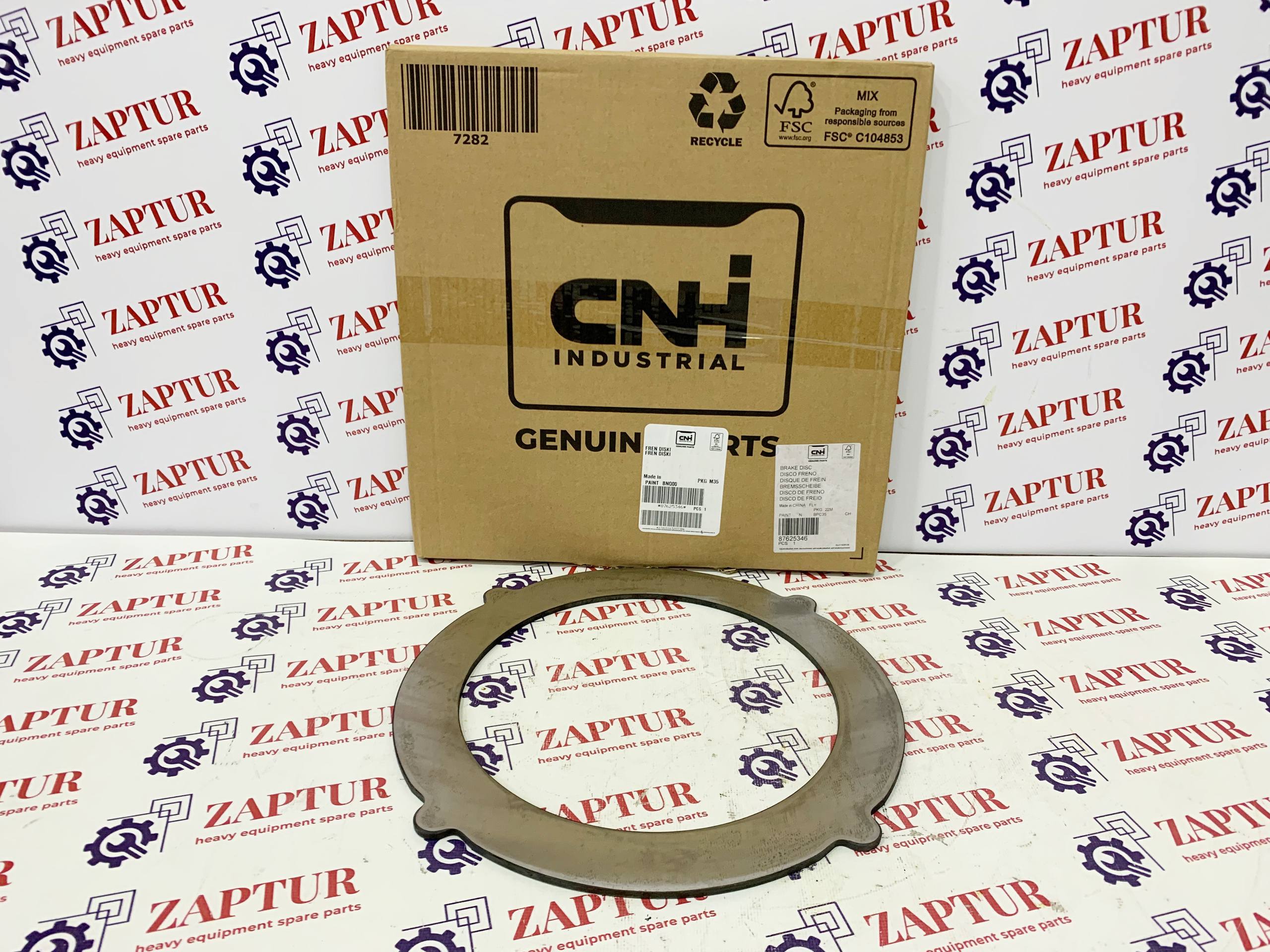 This brake disc is suitable for CNH machinery