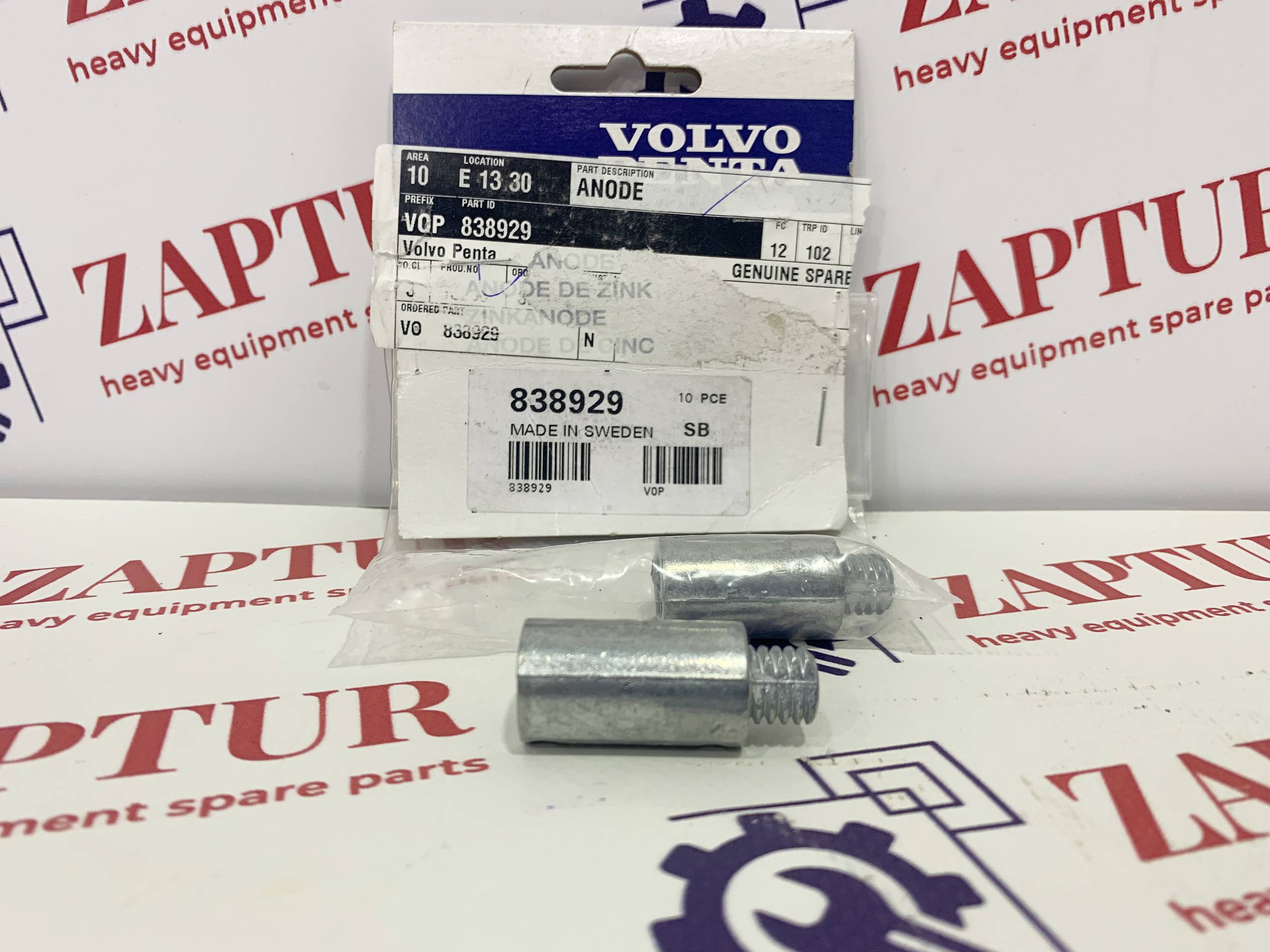 VOLVO PENTA 838929 ZINC ANOD